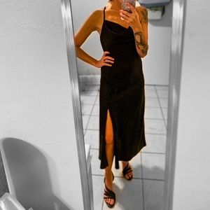 Dress size medium. Shoe size 7.5. Both included. Never been worn at all.